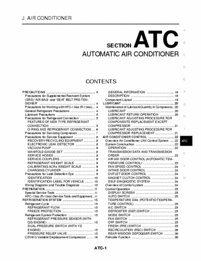 NISSAN Almera Tino Automatic Air Conditioner (pag. 68)